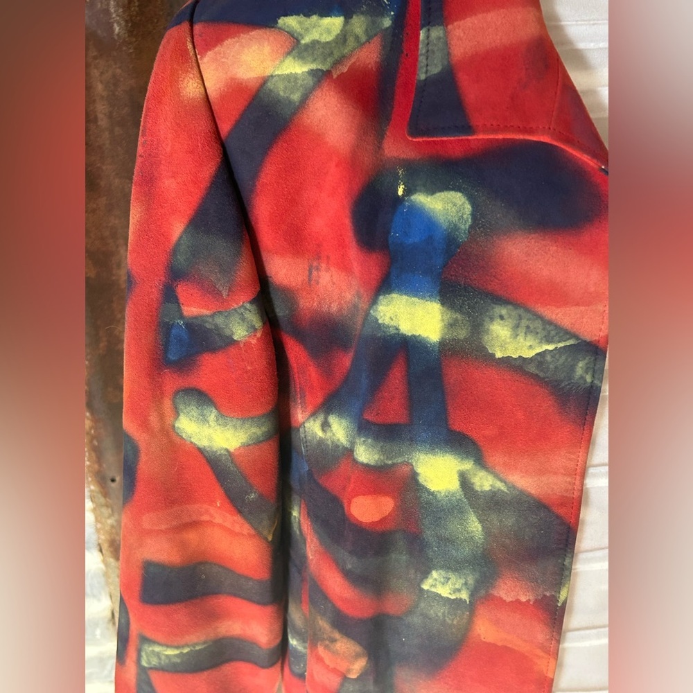 Allen Vandever Hand-painted Art Jacket ONE OF A KIND! - size small - Picture 3 of 8